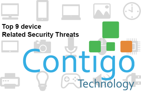 top 9 device related security threats graphic