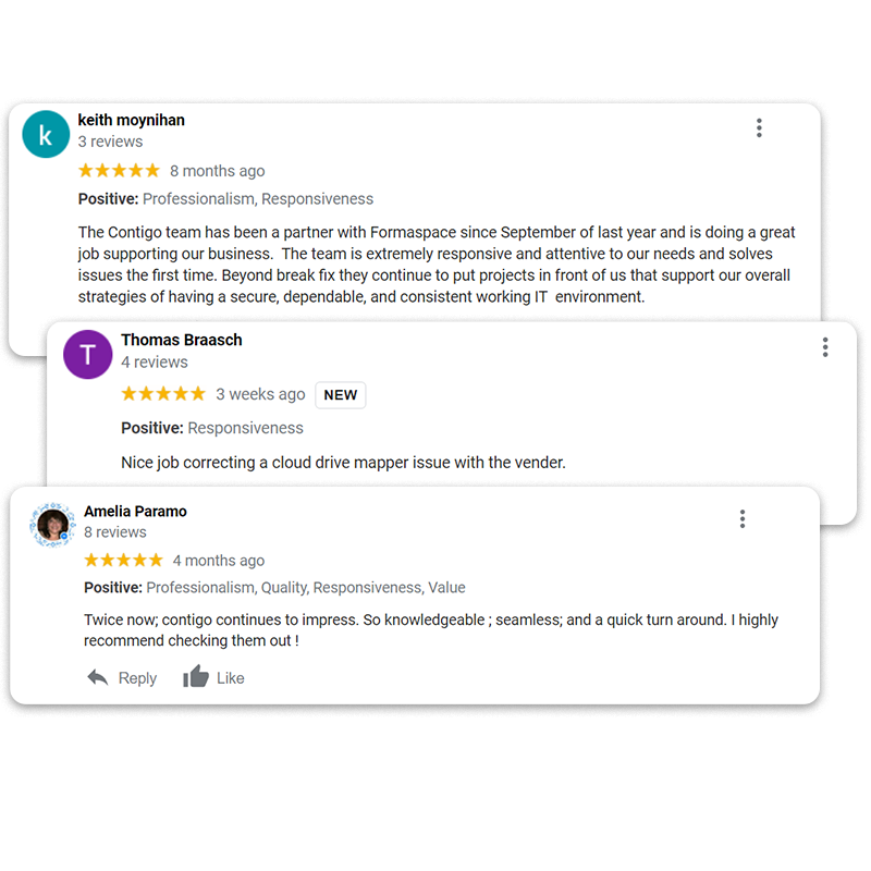 Reviews Left by clients