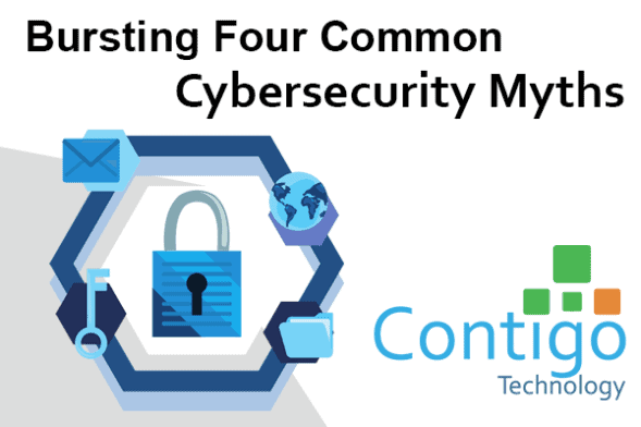 Bursting Four Common Cybersecurity Myths graphic