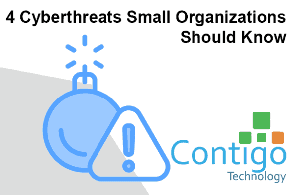 4 cyberthreats Small Organizations Should Know graphic
