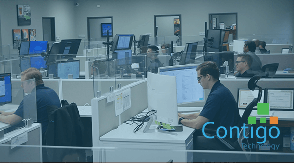 Contigo Technology employees at computers working